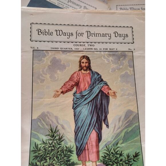 Bible Ways for Primary Days, 1933-1938, 162 total, Christian paper booklets, - Picture 2 of 7